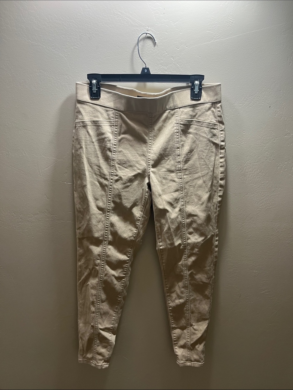 No Boundaries Men's Khaki Slim Tapered Chinos